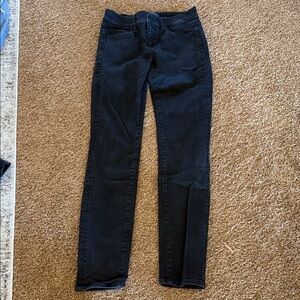 Women’s Ann Taylor The Skinny modern fit black denim jeans sz 2